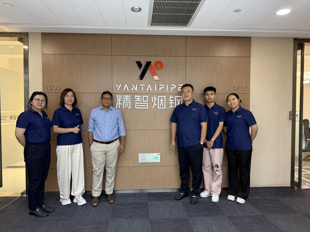 Welcome to the delegation of Indian clients visiting Yantai Xinbaoshang for inspection and exchange.