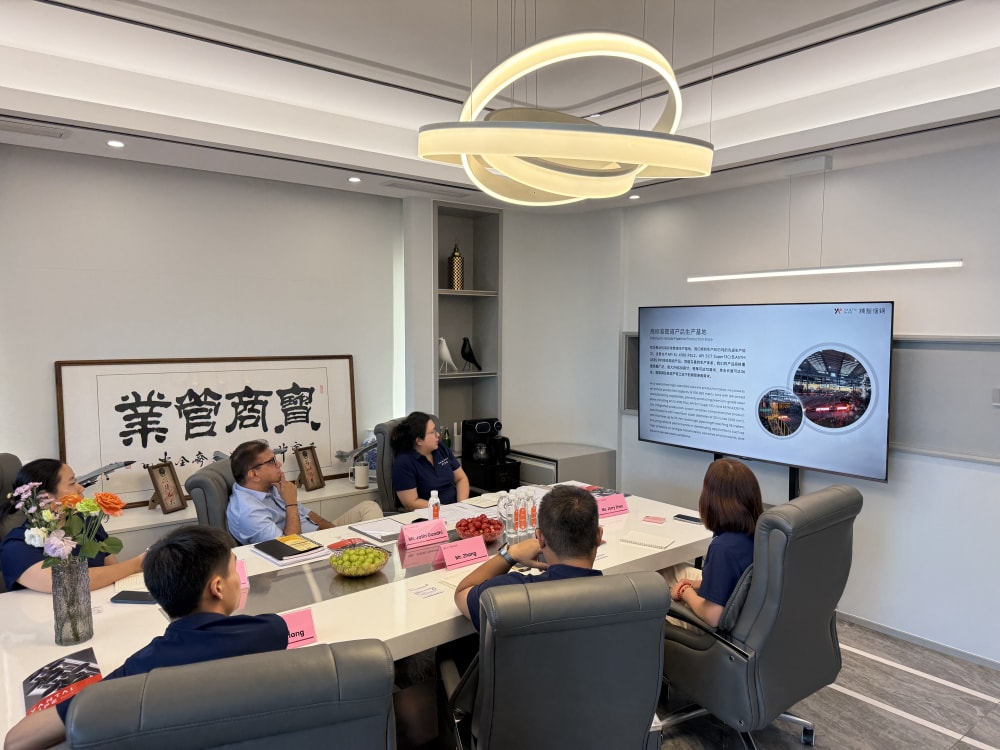 Welcome to the delegation of Indian clients visiting Yantai Xinbaoshang for inspection and exchange.